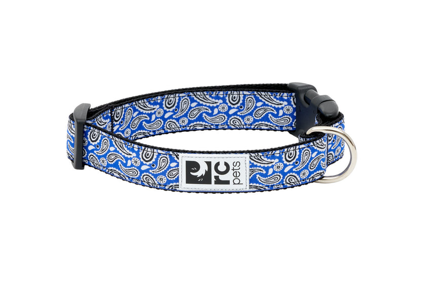 RC Pets Dog Clip Collar blue print