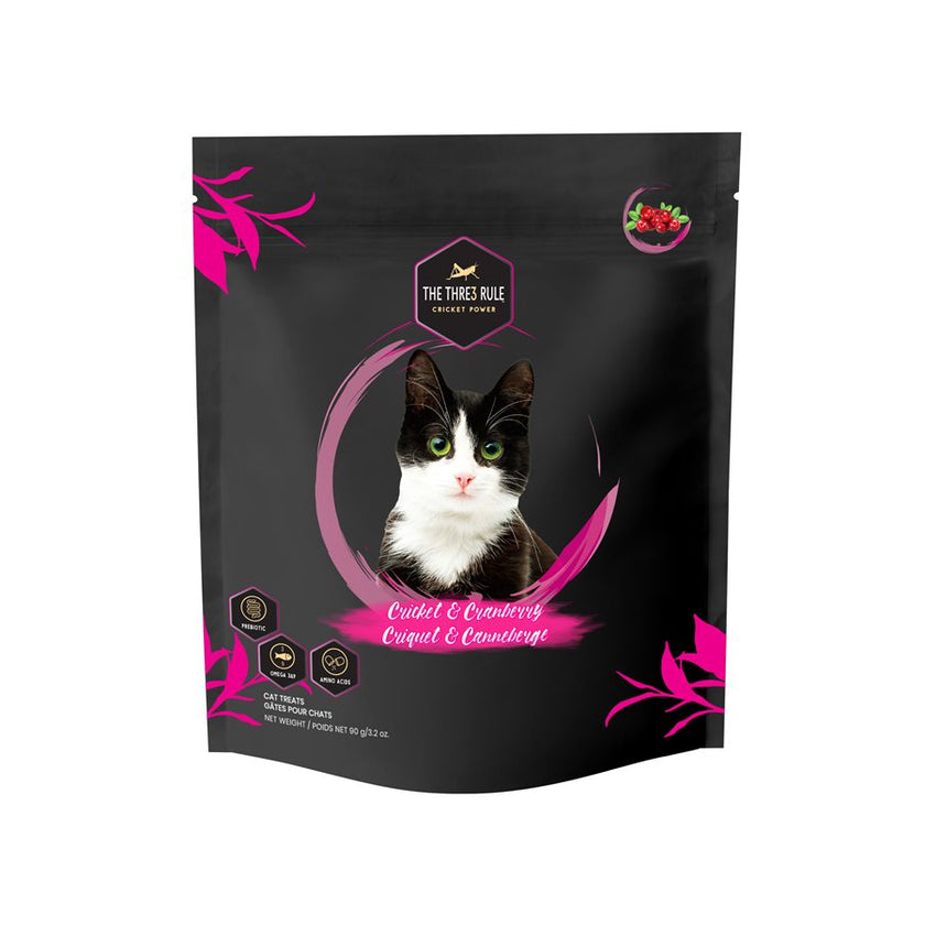 THE THRE3 RULE - Cricket & Cranberry - Urinary Tract Support Cat Treats