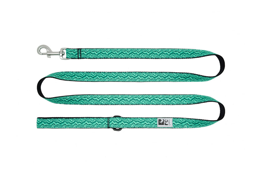RC Pets Dog Leash turquoise print