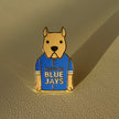 Toronto Blue Jays Brown Bull Terrier Pin