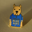 Toronto Blue Jays Brown Bull Terrier Pin