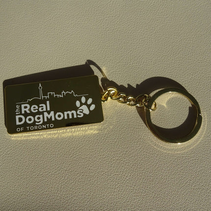 Real Dog Moms Of Toronto 2.0 Keychain - Gold