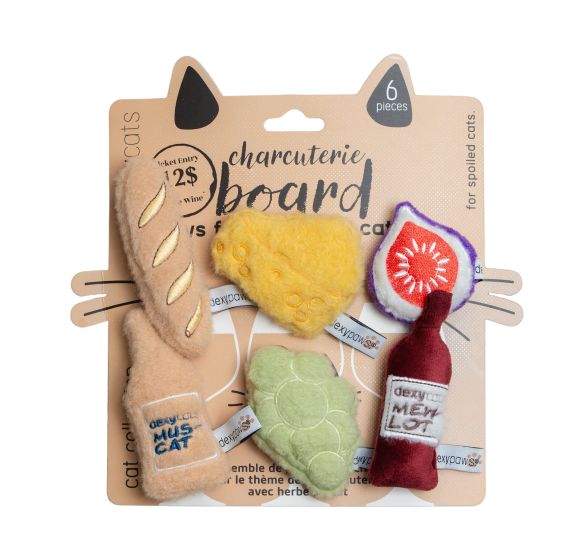 Dexypaws Charcuterie Board Catnip Toys
