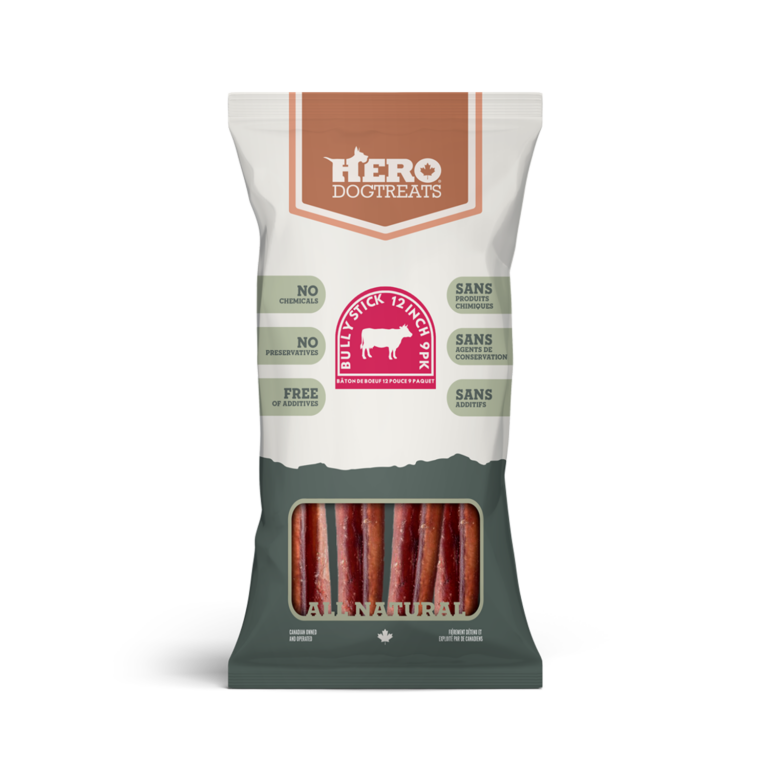 Hero Dog Treats Dehydrated Beef Bully Stick - 12