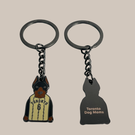Toronto Raptors Doberman Keychain