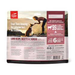 Freeze Dried Dog Treats Lamb Recipe back