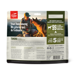 Freeze Dried Dog Treats Tundra Recipe back