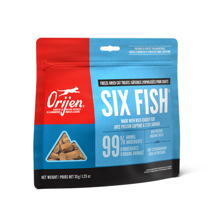 Orijen Freeze Dried Cat Treats - Six Fish Recipe (35g/1.25oz)