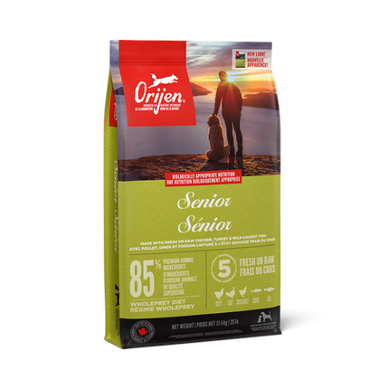 Orijen Senior Recipe Dry Dog Food (25lb/11.4kg)