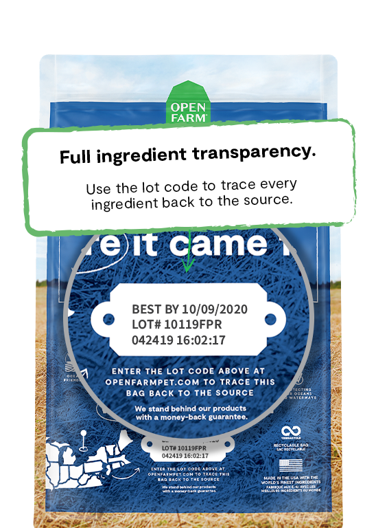 Open Farm Whitefish Lot Code