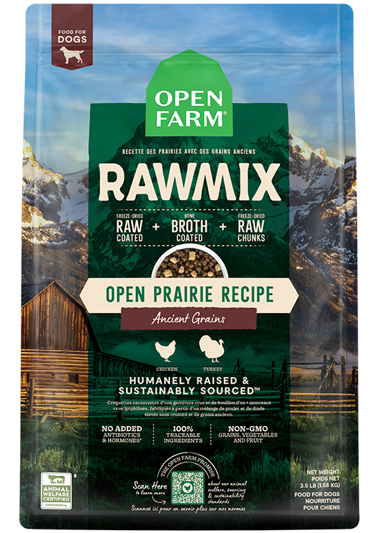 Open Farm RawMix Open Prairie Ancient Grains for Dogs (3.5lb)