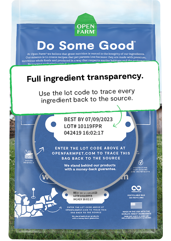 Open Farm Whitefish Dry Kibble For Cats Lot Code