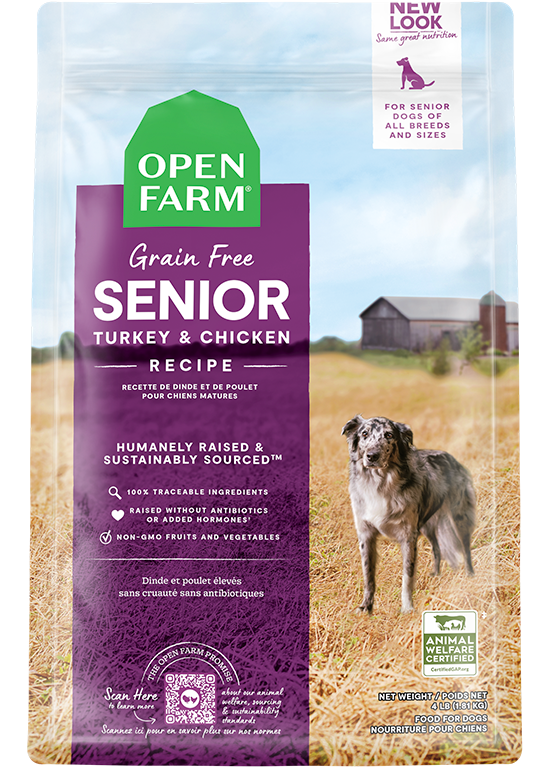Open Farm Senior Grain-Free Dry Dog Food (4lb)