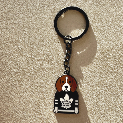 Toronto Maple Leafs Beagle Keychain