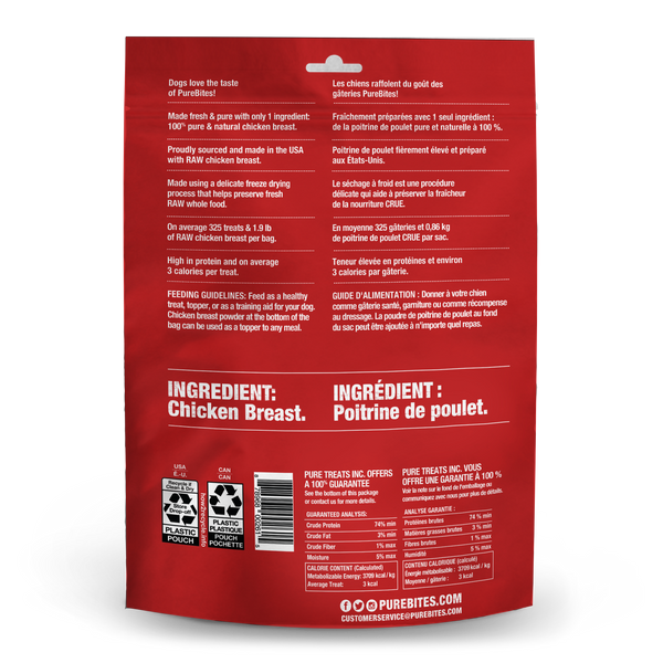 PureBites Chicken Freeze Dried Dog Treats