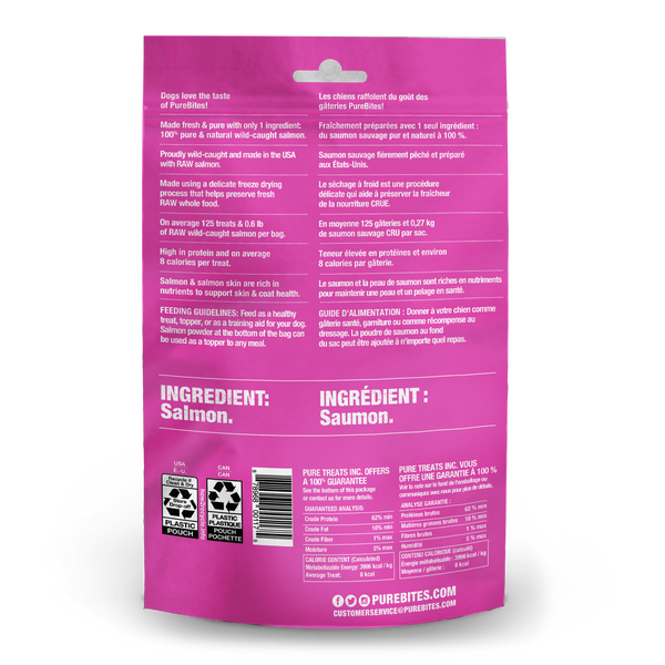 PureBites Salmon Freeze Dried Dog Treats