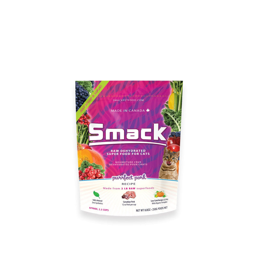 Smack Dehydrated Cat Food - Purrfect Pork (8.8oz/250g)