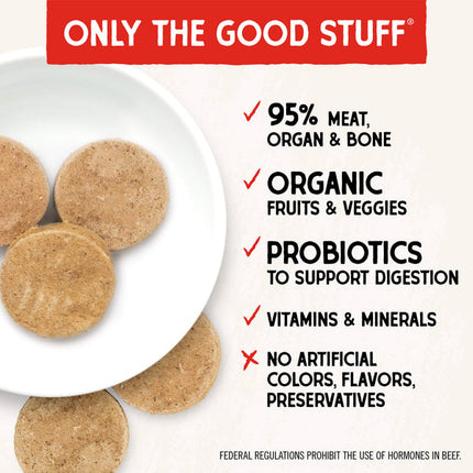 Stella & Chewy's - Stella's Super Beef Recipe Freeze-Dried Raw Dinner Patties for Dogs
