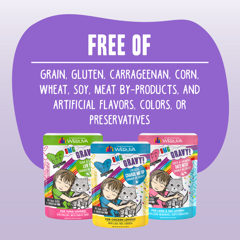 Weruva BFF OMG Gravy! - Beef & Chicken Booya! Dinner In Gravy (2.8oz)