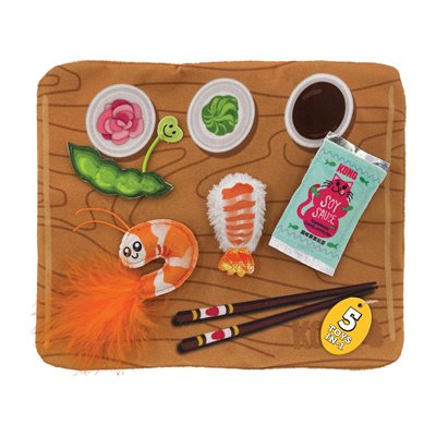 KONG Pull-A-Partz™ Sushi Cat Interactive Toy