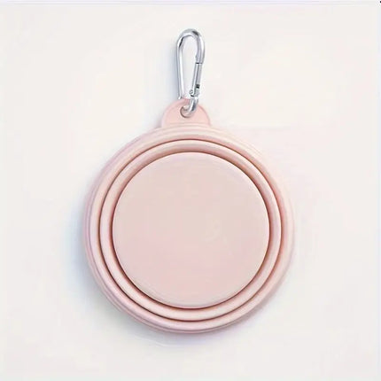 Collapsible Portable Pet Bowl - Pink