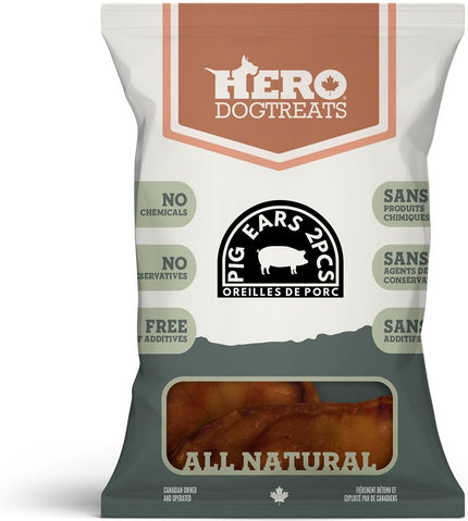 Hero Dog Treats Dehydrated Pig Ears