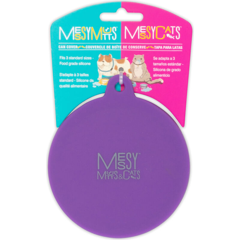 Messy Mutts & Cats Silicone Universal Can Cover - Purple