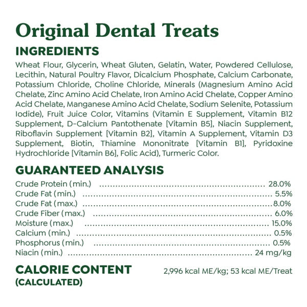 GREENIES™ Original Natural Dental Dog Treats