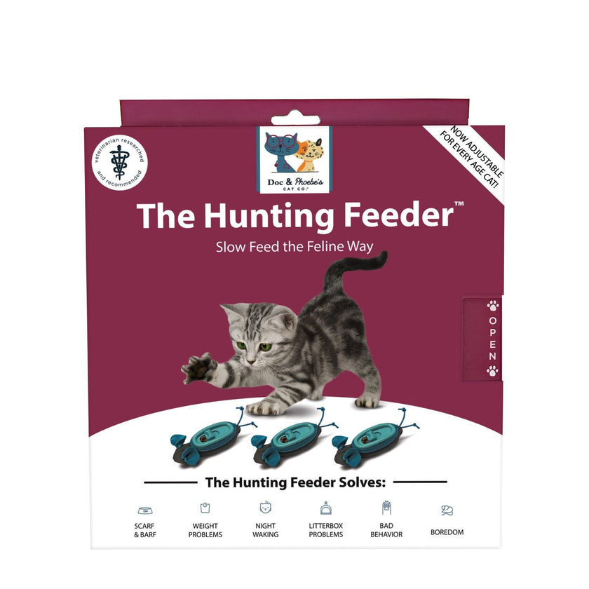DOC & PHOEBE’S – Indoor Hunting Snacker Slow Feeder Toy For Cats