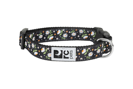 RC Pets Dog Clip Collar black flowers