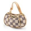 Checker Chewy Vuiton Handbag Squeaker Dog Toy - Small