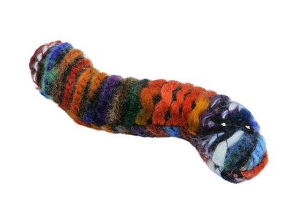 Bud'Z Cat Toy - Multicolour Wool Worm Cat 5in 1 pc