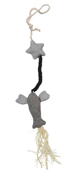 Recycled Fabric Cat Toy - Elastic Lobster Cat 24in 1pc