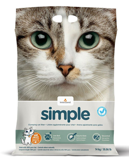 Intersand Simple Clumping Cat Litter 14kg