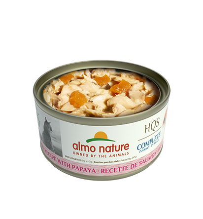 Almo Nature Cat Canned Salmon with Papaya in Gravy