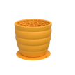 Honeycomb Silicone Slow Feeder Bowl - Mini, Mustard