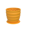 Honeycomb Silicone Slow Feeder Bowl - Mini, Mustard