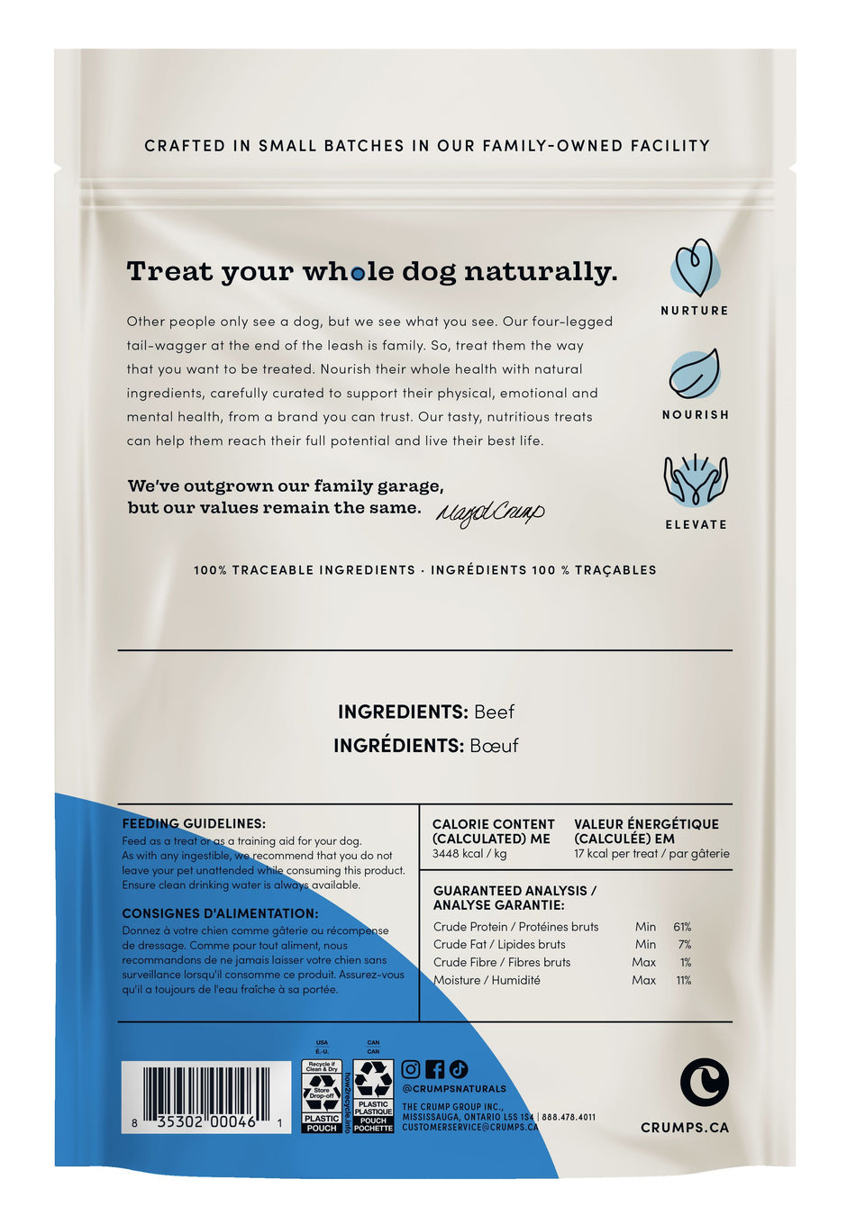 Crumps - Slow Baked Beef Tendersticks for Dogs (250g)