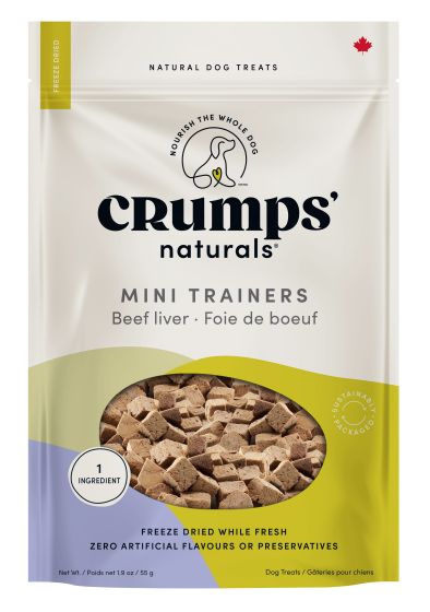 Crumps Mini Trainers Freeze Dried Beef Liver Dog 55g