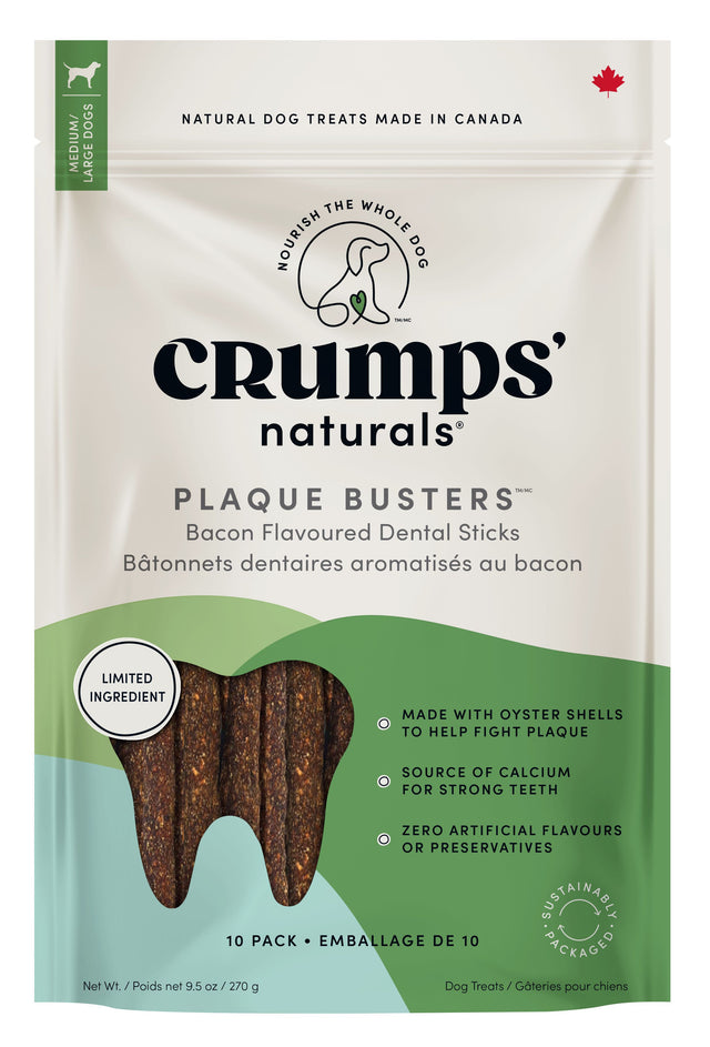 Crumps - Plaque Busters Bacon Dog Dental Sticks - 7