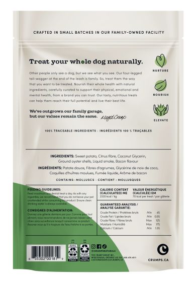 Crumps - Plaque Busters Bacon Dog Dental Sticks - 7