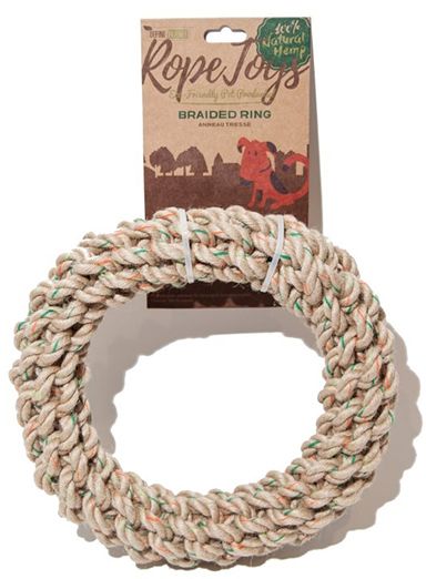 Define Planet Hemp Rope Toys Braided Ring Medium Dog 1pc