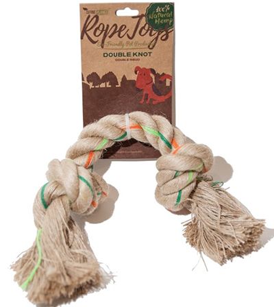 Define Planet Hemp Rope Toys Double Knot Large Dog 1pc