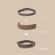 PoPupJoys DUO Premium - Waterproof Dog Collar - Charcoal, Large