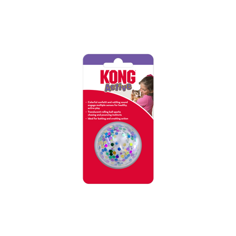 KONG Cat Active Confetti Ball One size