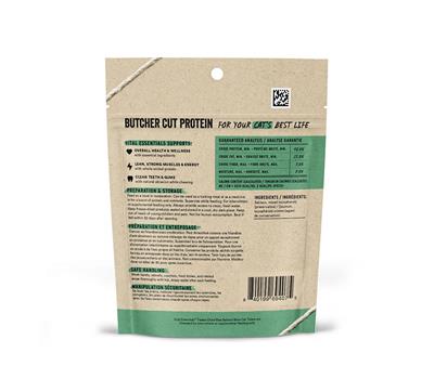 Freeze-dried raw protein cat treats  back package