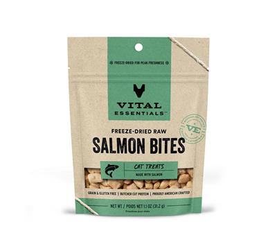 Cat enjoying freeze-dried butcher cut protein treats