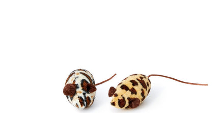 Bud'Z Leopard Print Mouse Cat Toy
