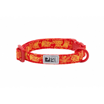 RC Pets Kitty Breakaway Collar Primary red cat print