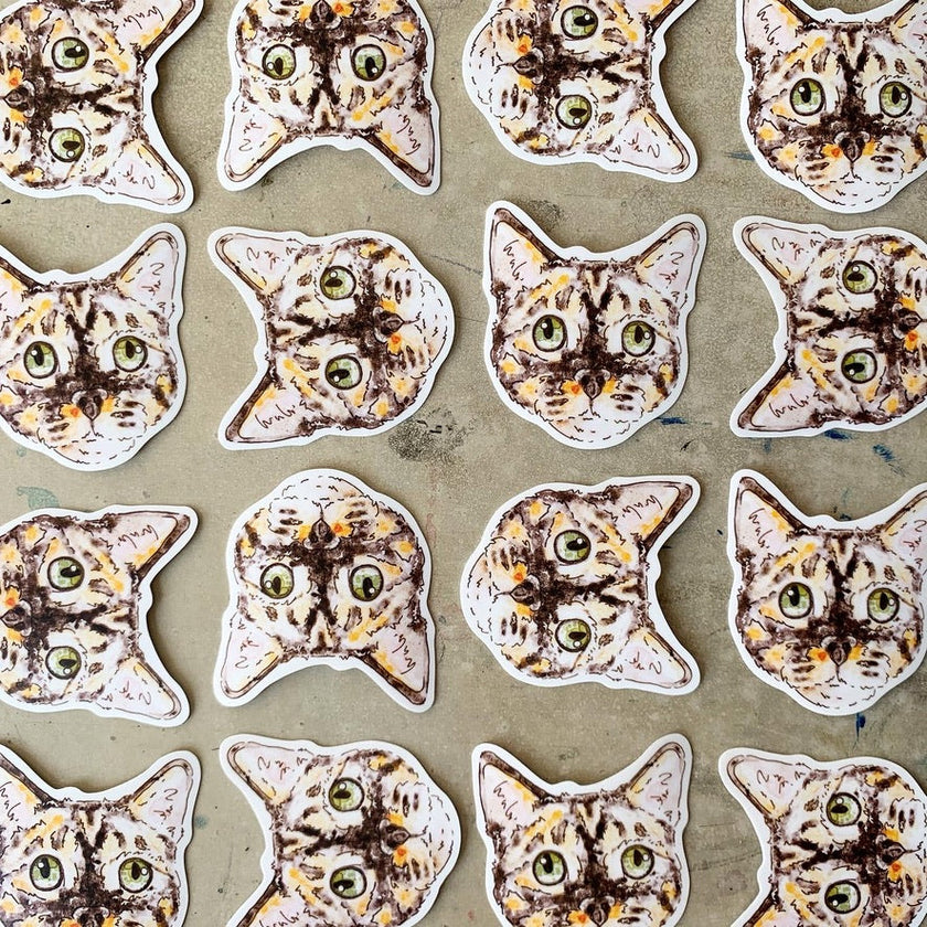 Calico Cat Sticker